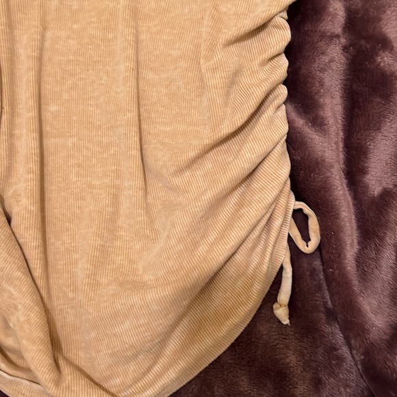 CHASER - beige muscle tank top with ruched detail size small - Picture 8 of 14